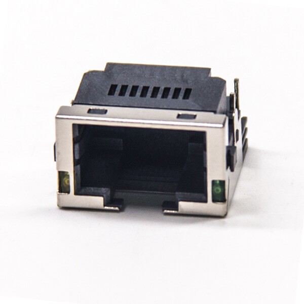 RJ45 Modular Connectors With LED PCB Mount Shieled