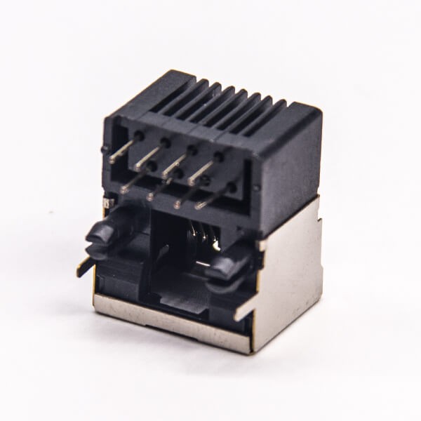 RJ45 Shielded Coupler 8P8C RJ45 Through Hole PCB Mount Modular Connector