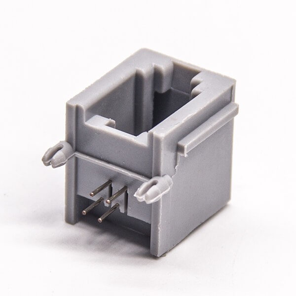 RJ9 Connector 4P4C 90 Degree Unshielded Socket PCB Mount DIP