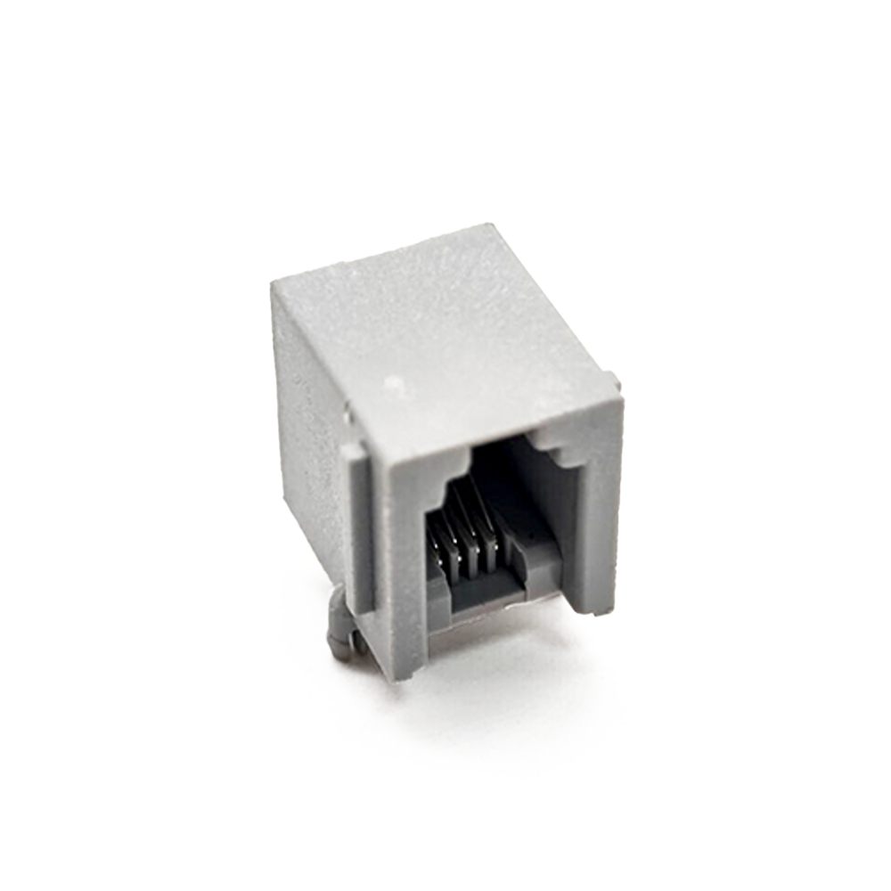 RJ9 Connector 4P4C 90 Degree Unshielded Socket PCB Mount DIP