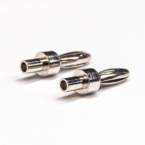 Nickel Plated Banana Contact Straight Audio Banana Plug