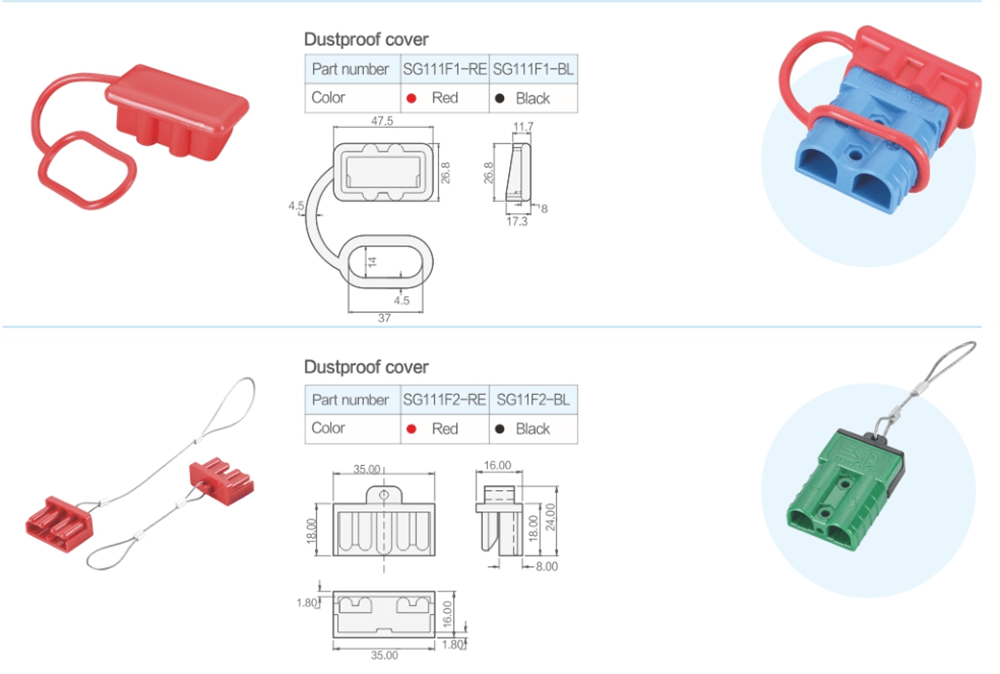 2 Way Power Connector Quick Connect Disconnect 600V 50Amp Battery Cable Connector (Yellow Housing, 6/8/10/12AWG)