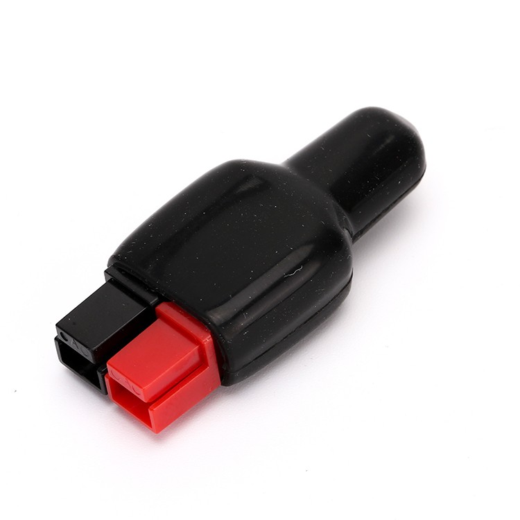 Black Waterproof Dust cable sleeve for 50A 2 Way connector