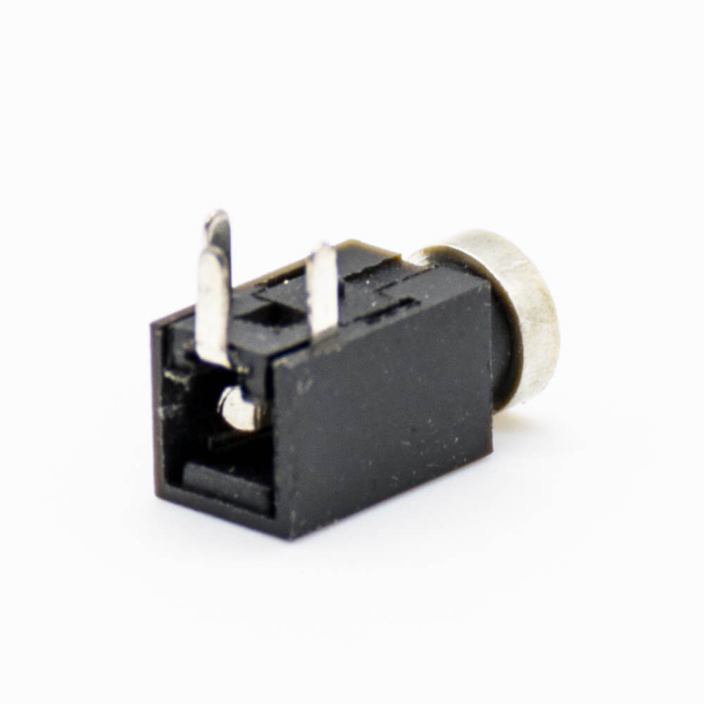 DC Power Supply Unshiled Through Hole Plastic Solder Lug Right Angle Black Female Jack