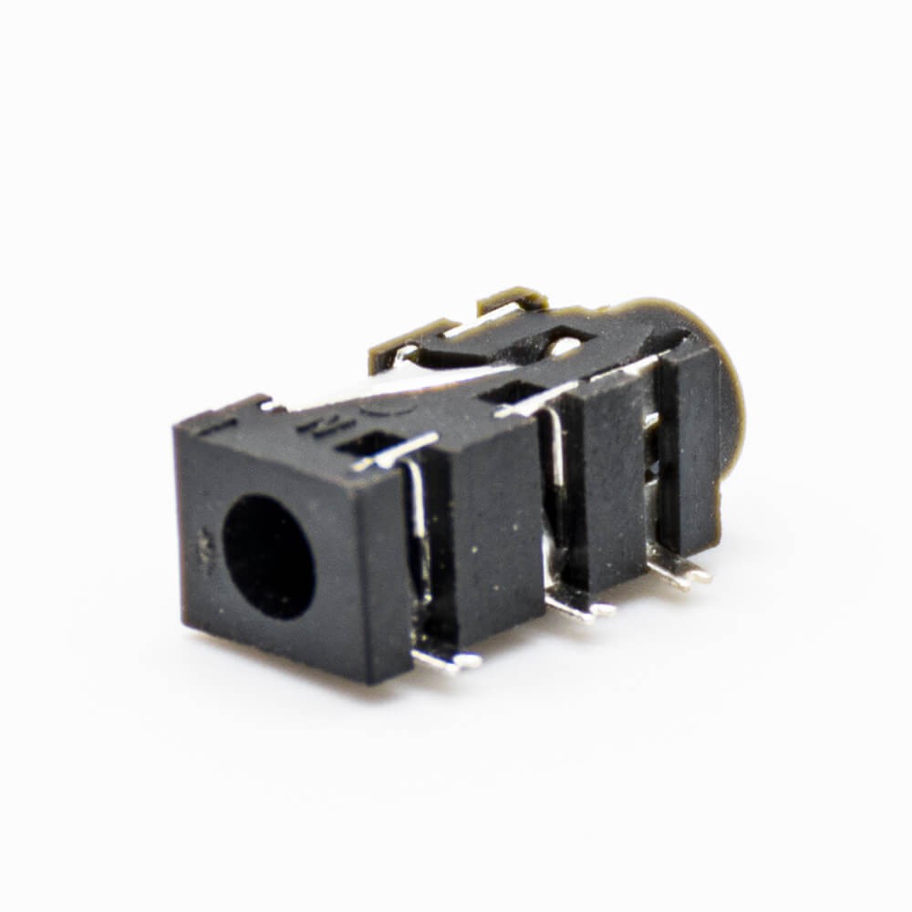 Power Jack Socket Connector Female SMT Solder Lug 90°Unshiled Plastic