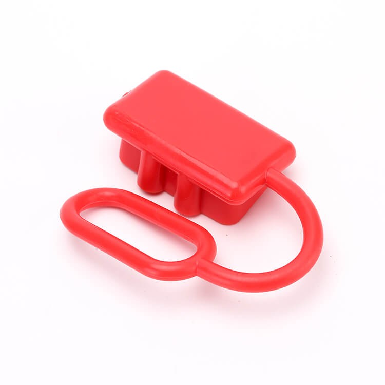 Red Rubber External Protective Dustproof Cover For 2 way 50A Power Connector