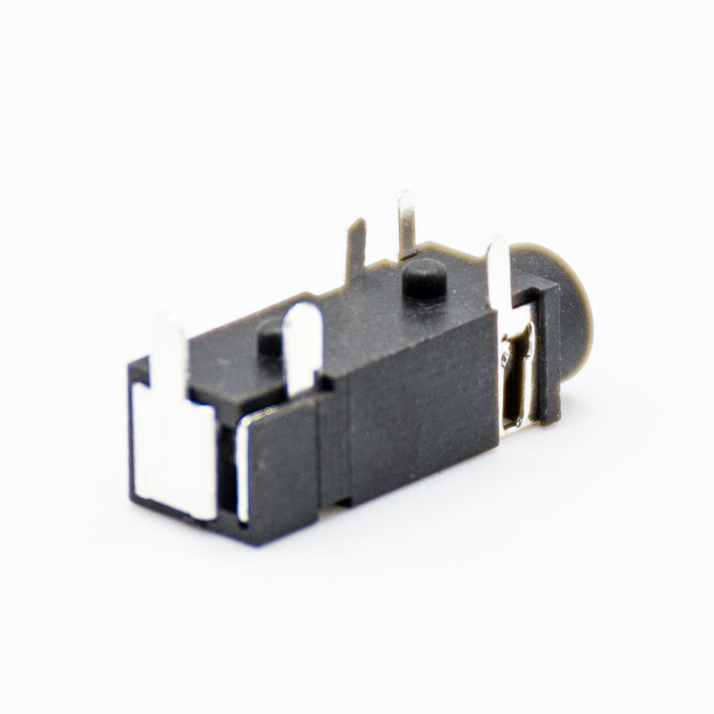 Waterproof DC Power Connectors Male Jack Through Hole 90° Solder Lug Unshiled Plastic