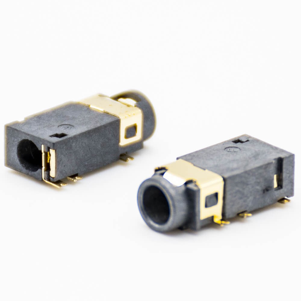 Waterproof DC Power Connectors Unshiled SMD Horizontal Solder Lug Female Jack