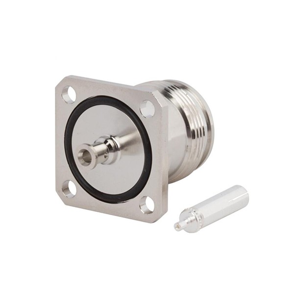 4.3/10 Connector Jack Straight 4-Hole Flange for .085