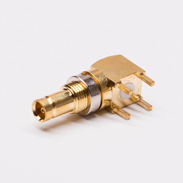 20pcs DIN 1.0/2.3 Coaxial Connectors R/A gold plated jack PCB mount connector