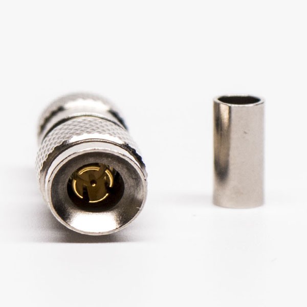 DIN 1.0/2.3 Male Straight Connector Crimp for 1855A Cable