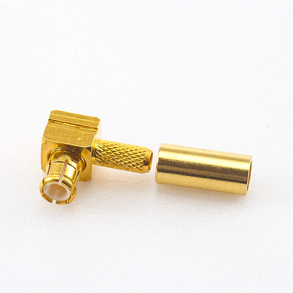 Cable Connector MCX Male Right Angle Crimp for RG316/RG174