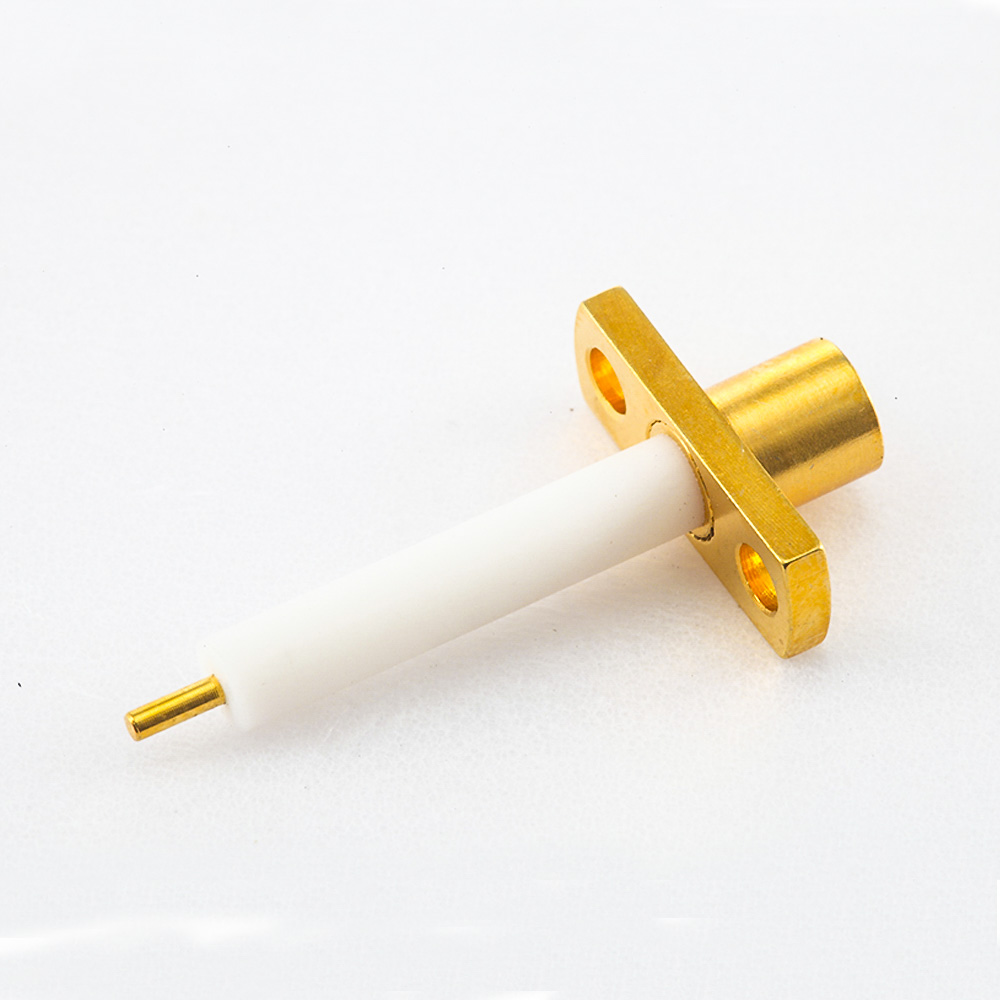 MCX Connector Female Straight 2 Hole Flange for PCB Mount Solder Welding plate