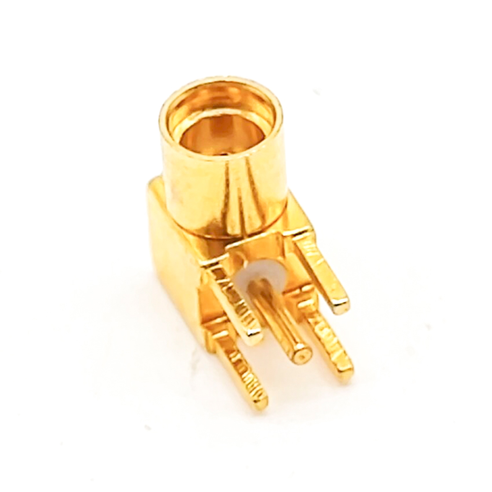 MMCX Connector Female Right Angle Through Hole PCB Mount