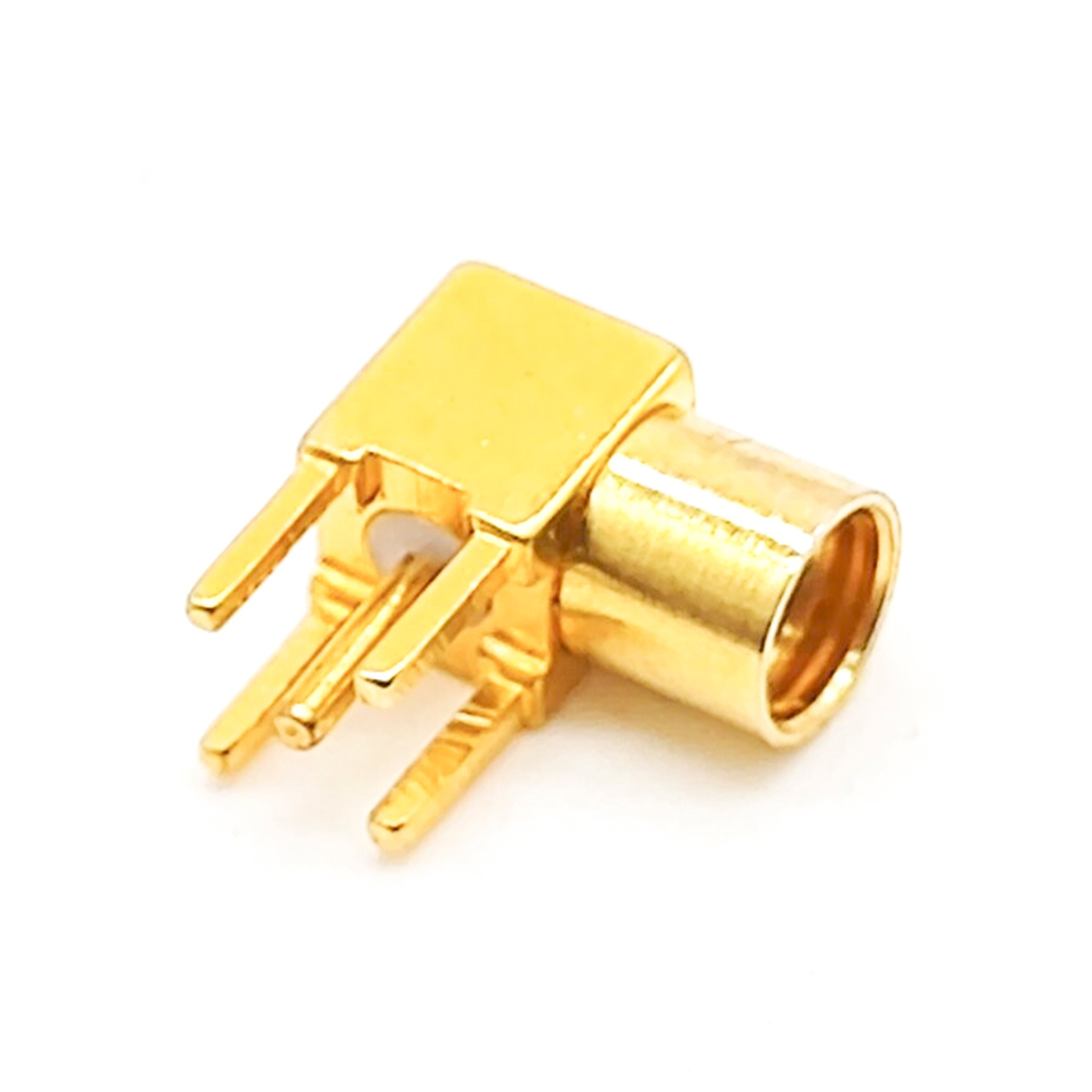 MMCX Connector Female Right Angle Through Hole PCB Mount