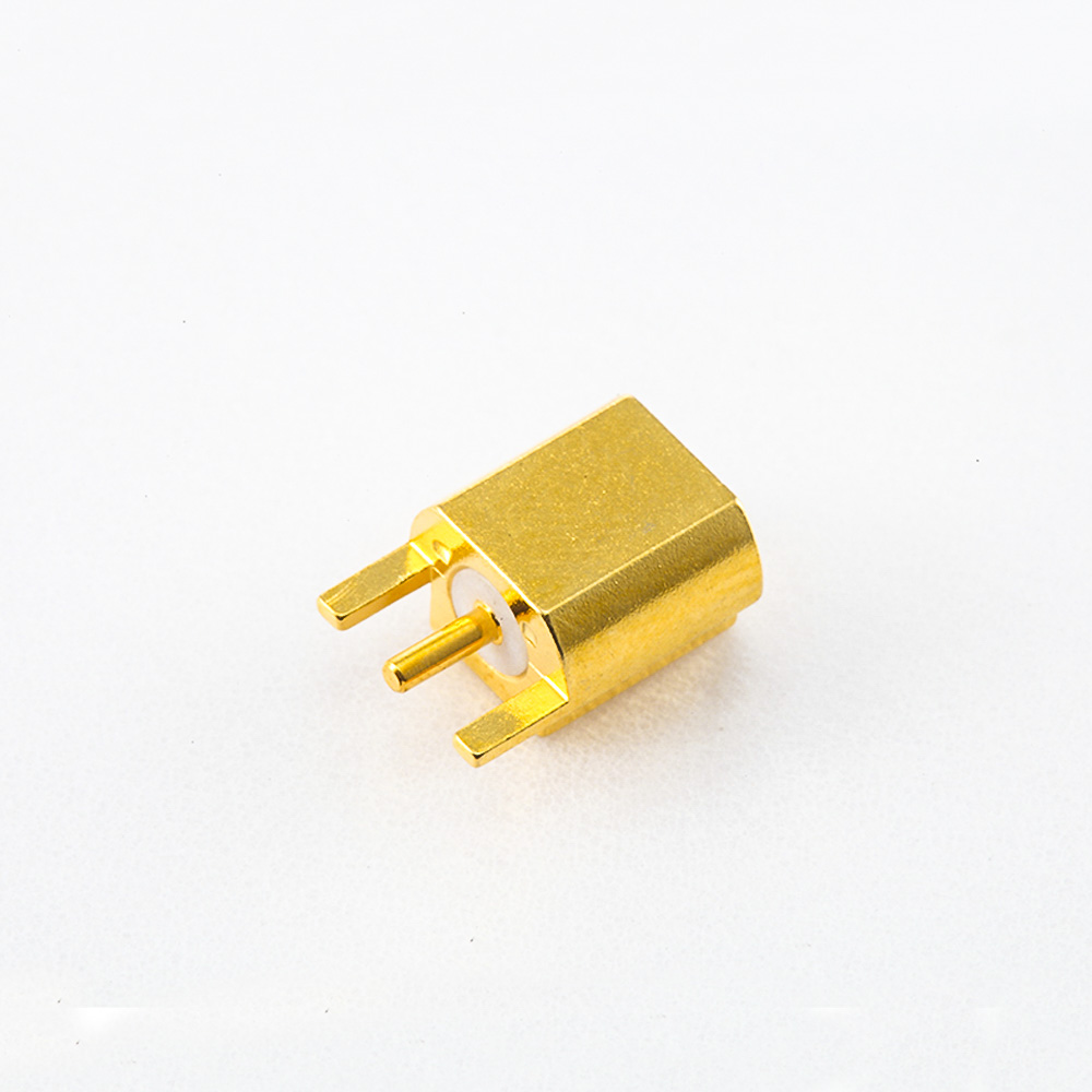 PCB Mount MCX Connector Solder Female Straight Plate Edge Mount 50Ω