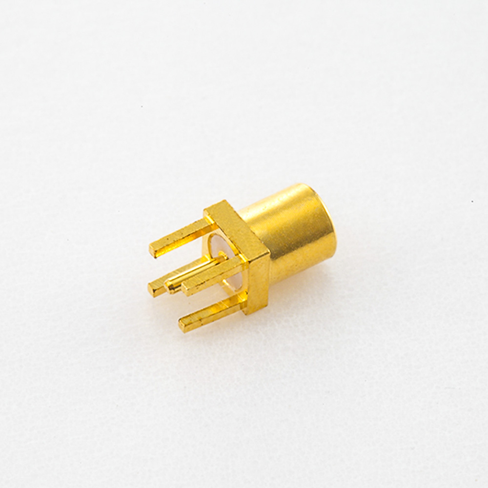 PCB Mount MMCX Connector Female Straight Solder Through Hole 50Ω