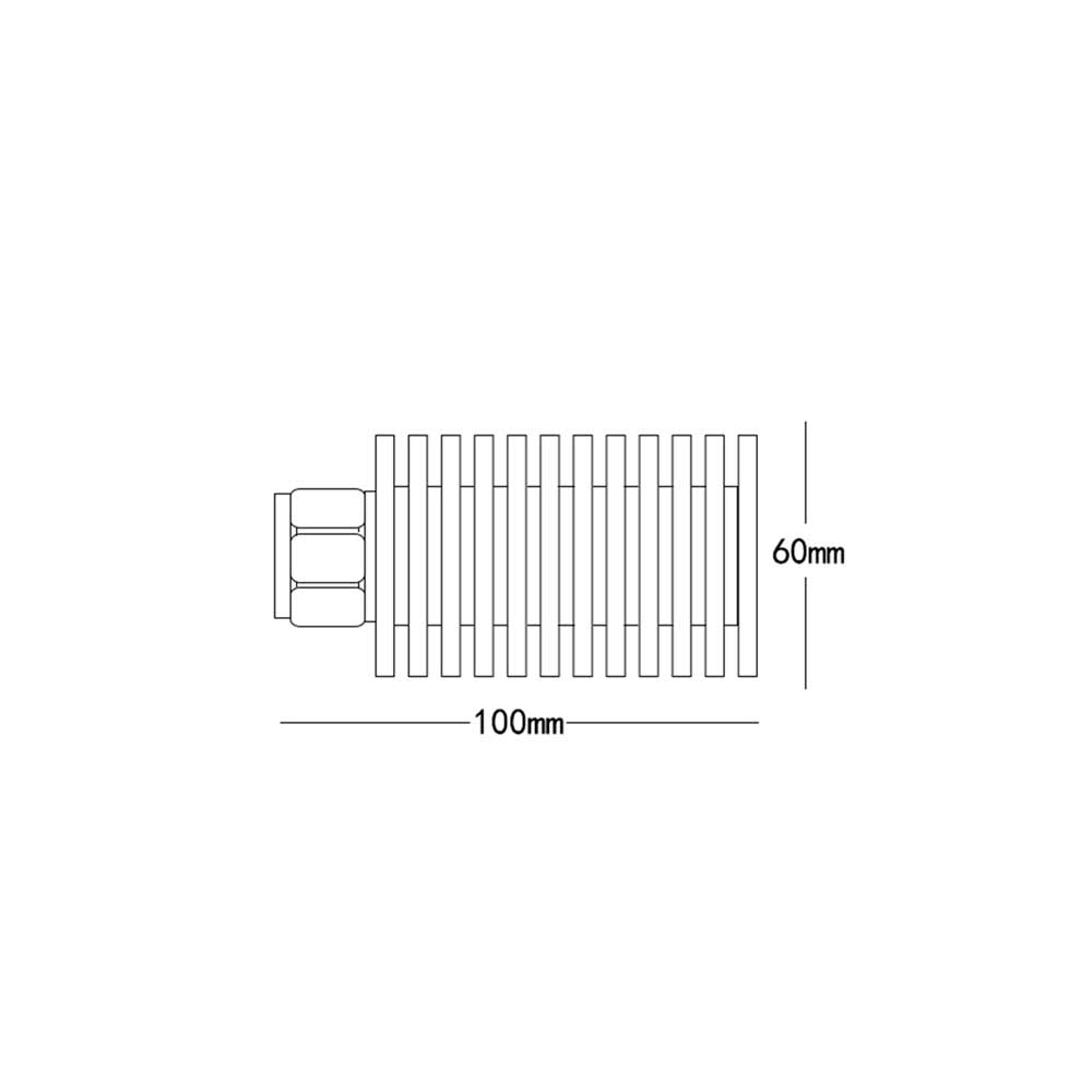 100W Round DIN Male RF Coaxial Fixed Load 3G/4G 7/16