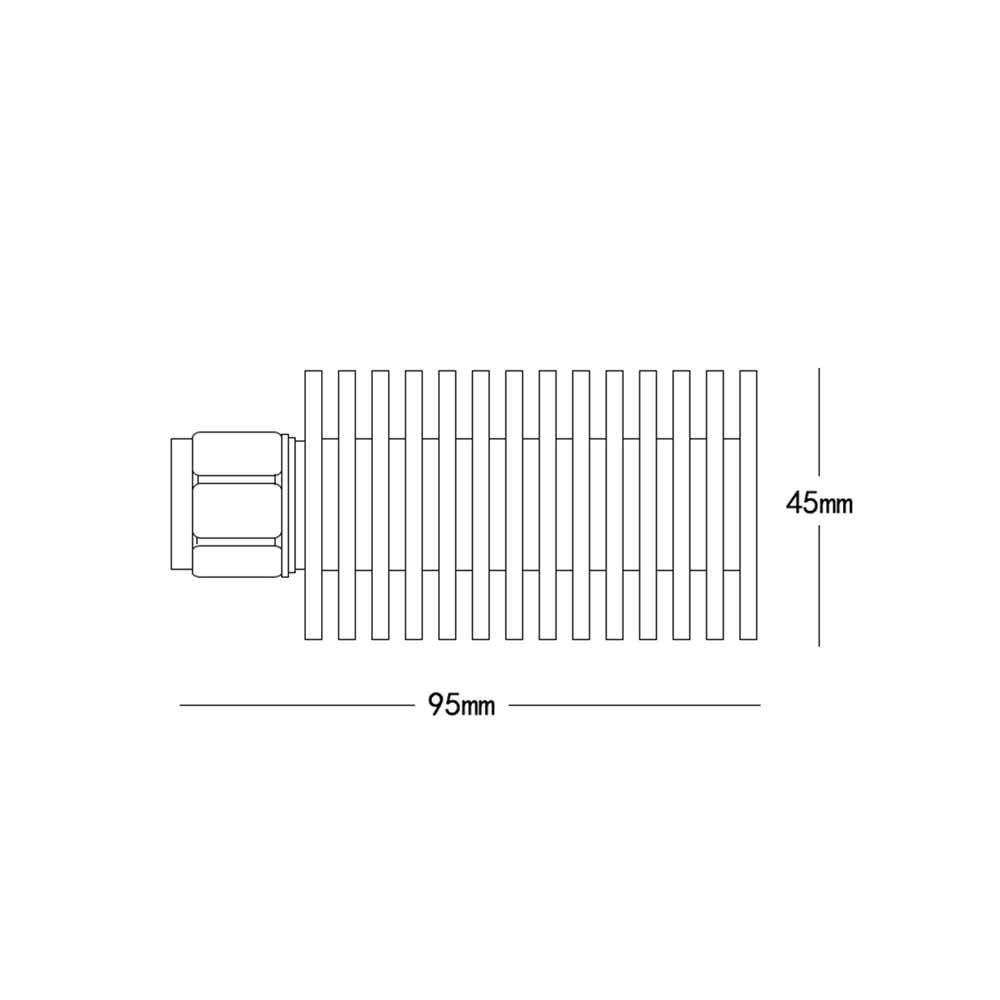 50W DIN Male Coaxial Load 7/16 RF Terminal Load 3/4/6GHz