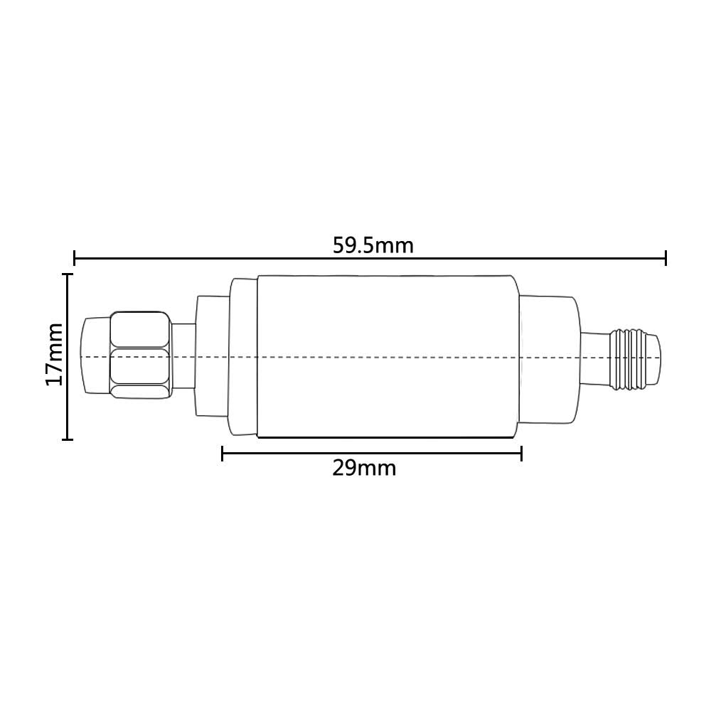 BNC Male To BNC Female 1-40Db 5W BNC Attenuator 4G