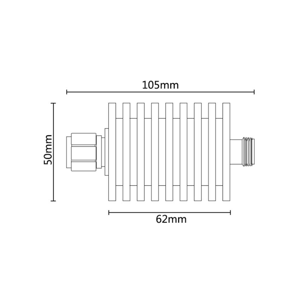 DC-4Ghz 50 ohm For Laboratory Antenna Testing 50W Terminal Load SMA Male To Female Coaxial Dummy Load