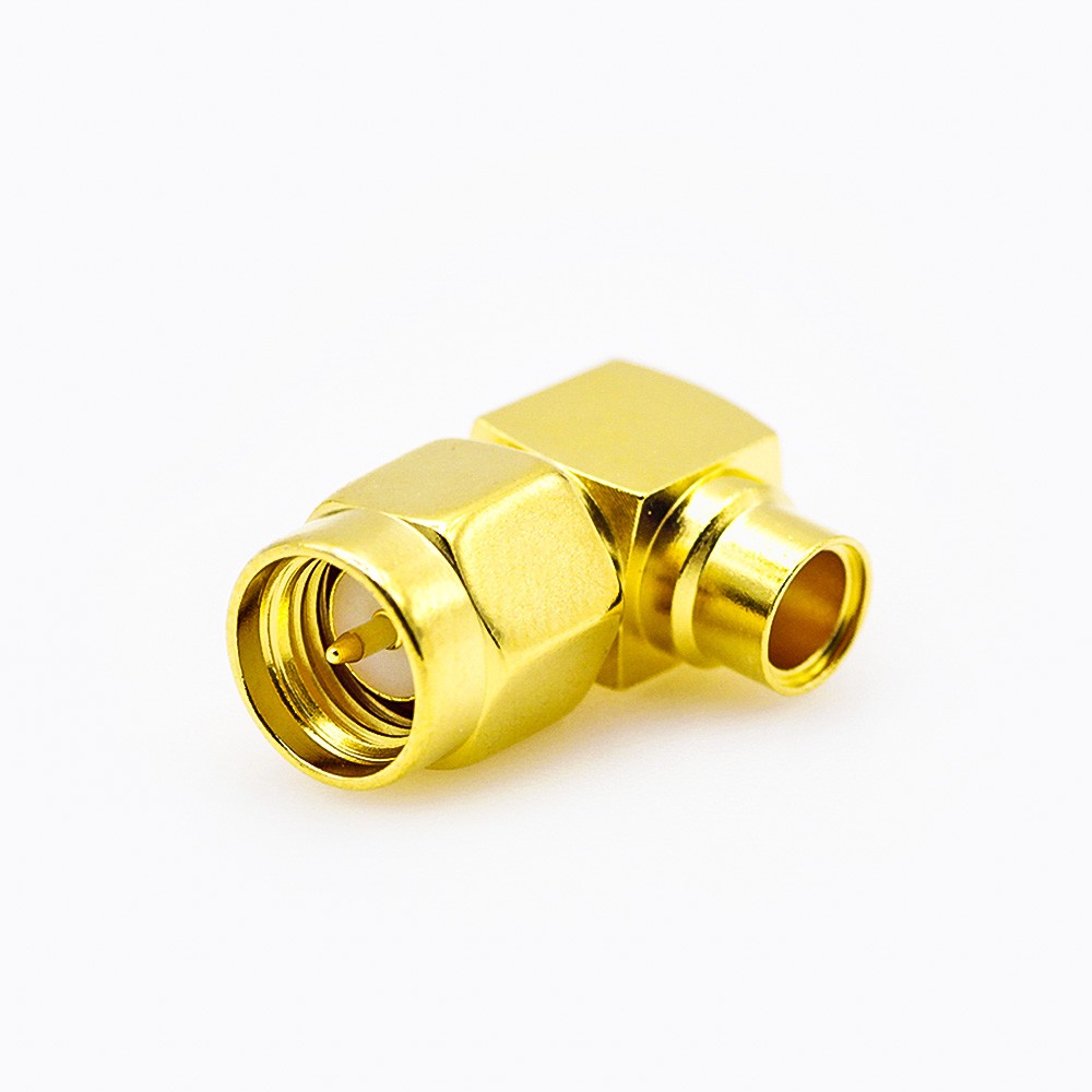 Cable SMA Connector Male 90 Degree Solder for Semi-rigid 141