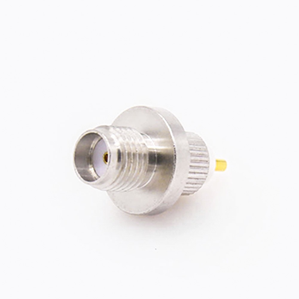 Female SMA Connector 180 Degree Welding plate for PCB Mount