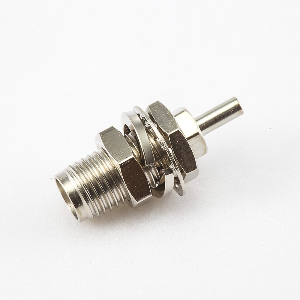 Panel Mount Front Bulkhead SMA Connector Female 180 Degree Solder for 1.13mm/1.32mm Cable