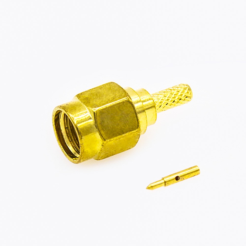 RG174/RG316 SMA Connector Male 180 Degree Crimp for RG174/RG316