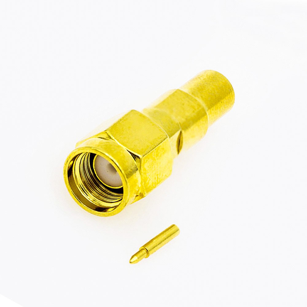 SMA Cable Connector Male Straight Solder for Semi-rigid 141