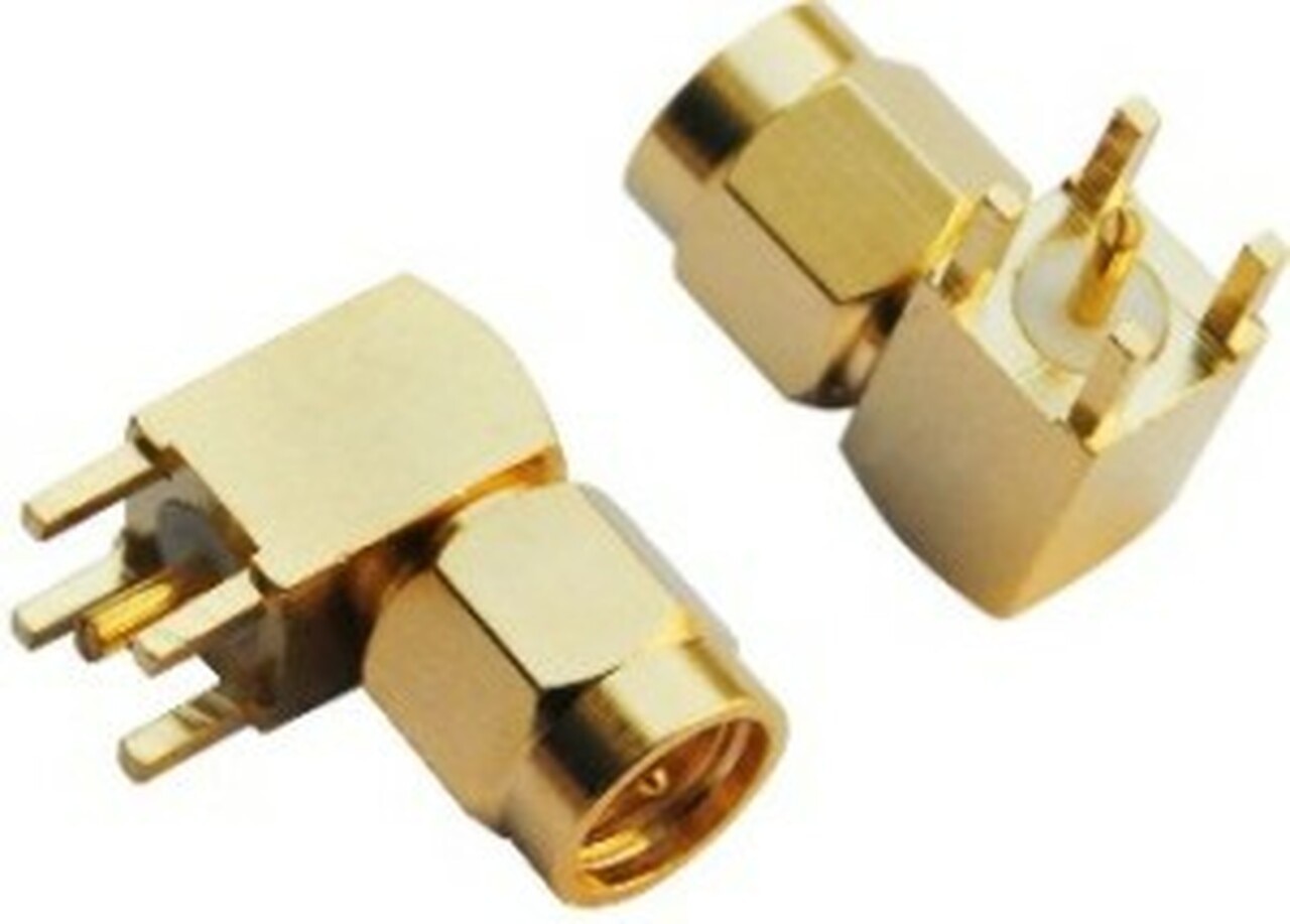 SMA Connector Male - Right Angle (PCB Mount)