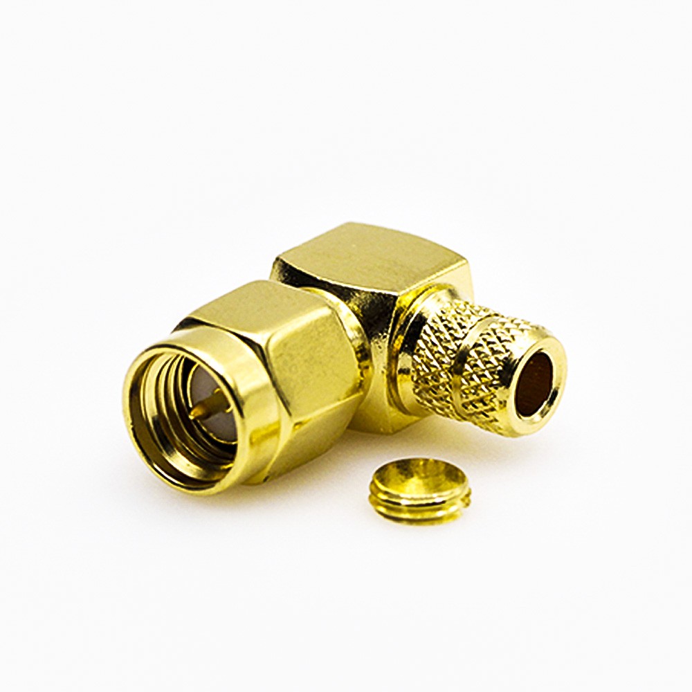 SMA Connector RG58 Male 90 Degree Crimp for Cable