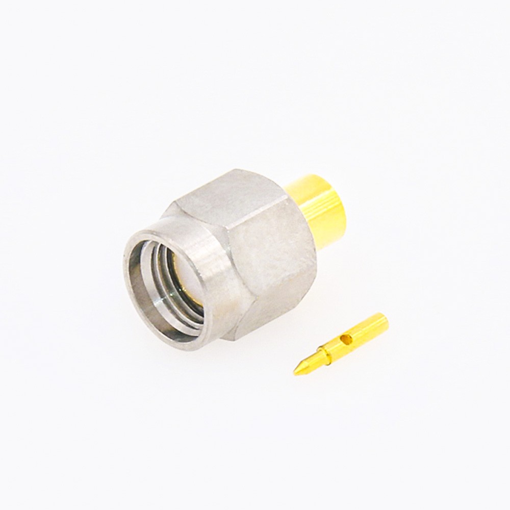 SMA Connector Wire Male 180 Degree Solder for Semi-rigid 141