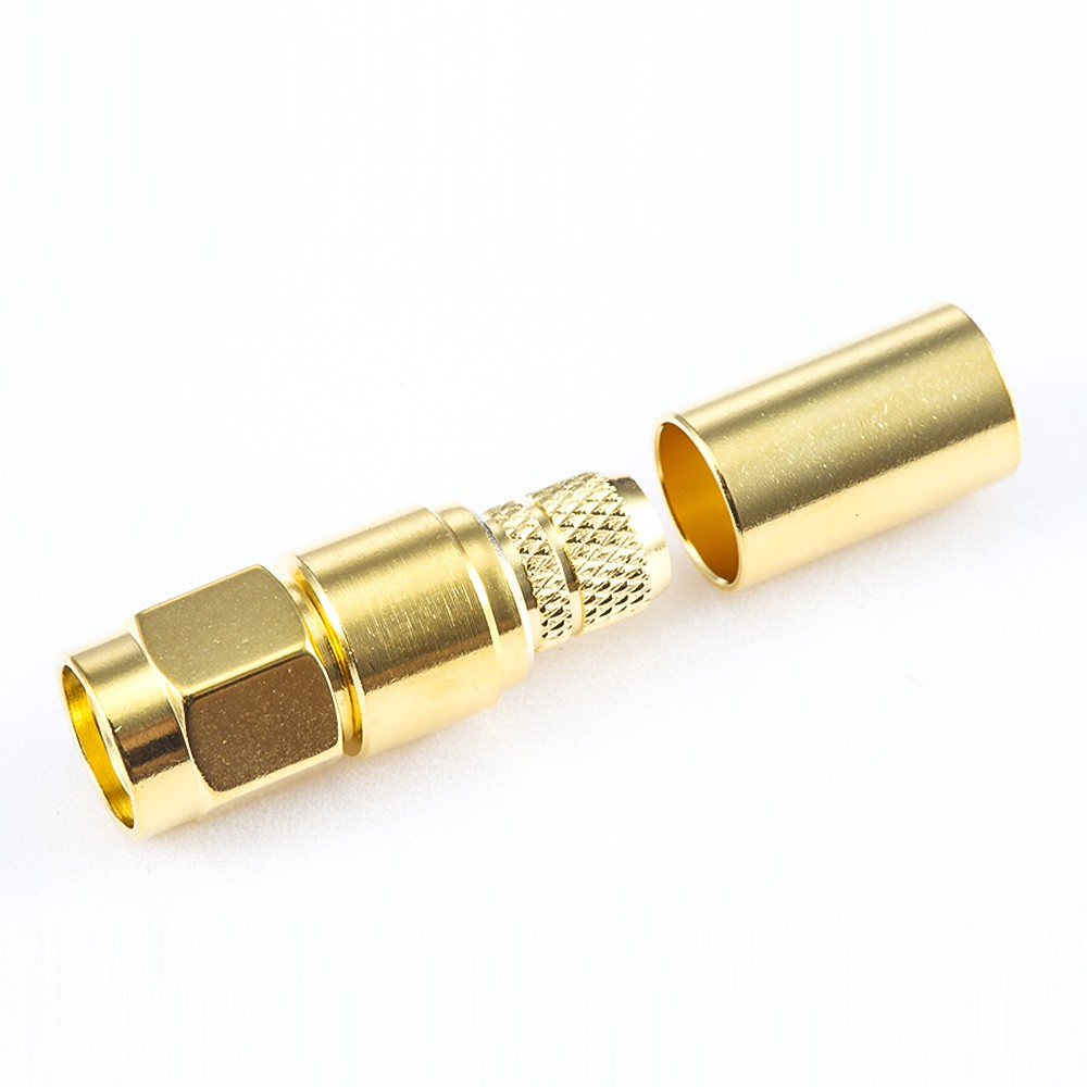 SMA Male Connector 180 Degree Crimp for 4D-FB/LMR240 Cable