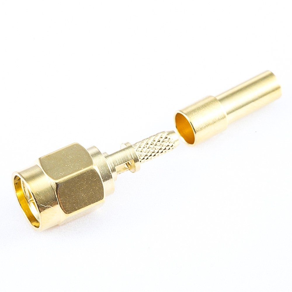 SMA Male Plug 180 Degree Connector Crimp for RG178/1.45MM