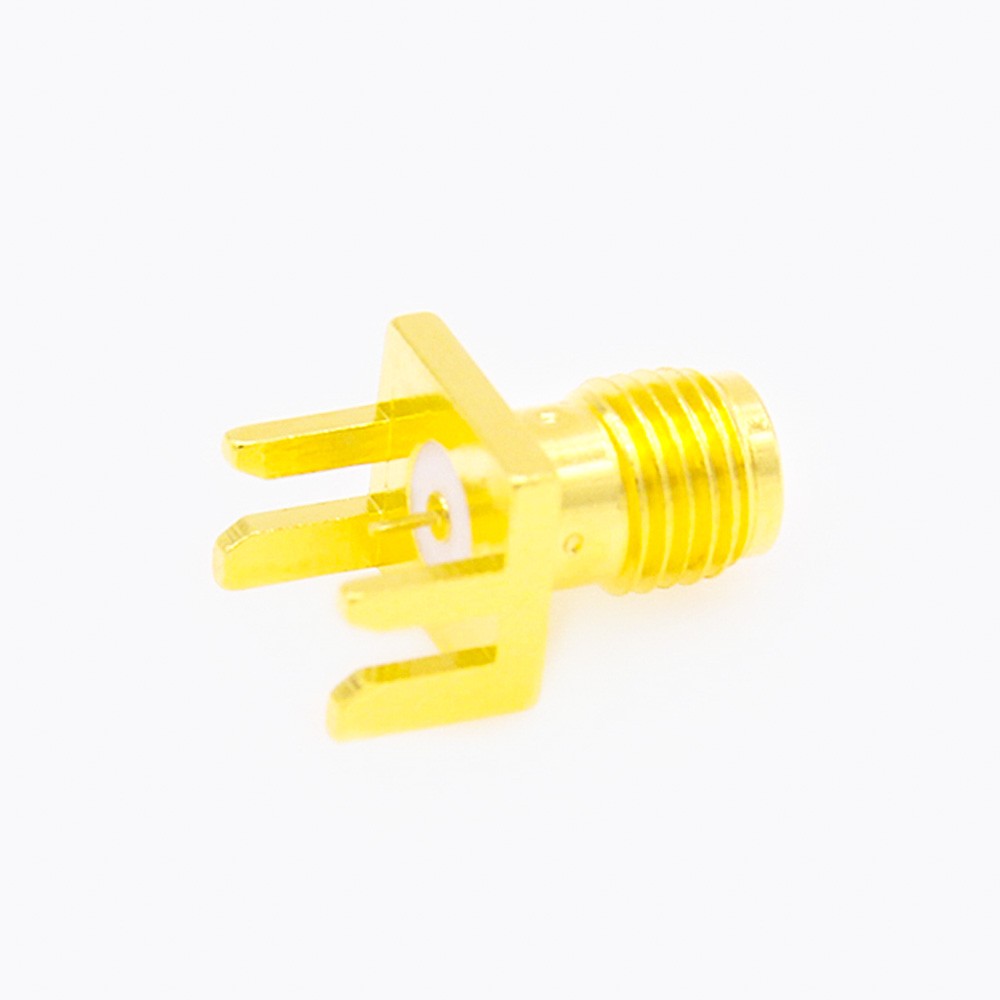 SMA PCB Edge Mount Connector Female 180 Degree