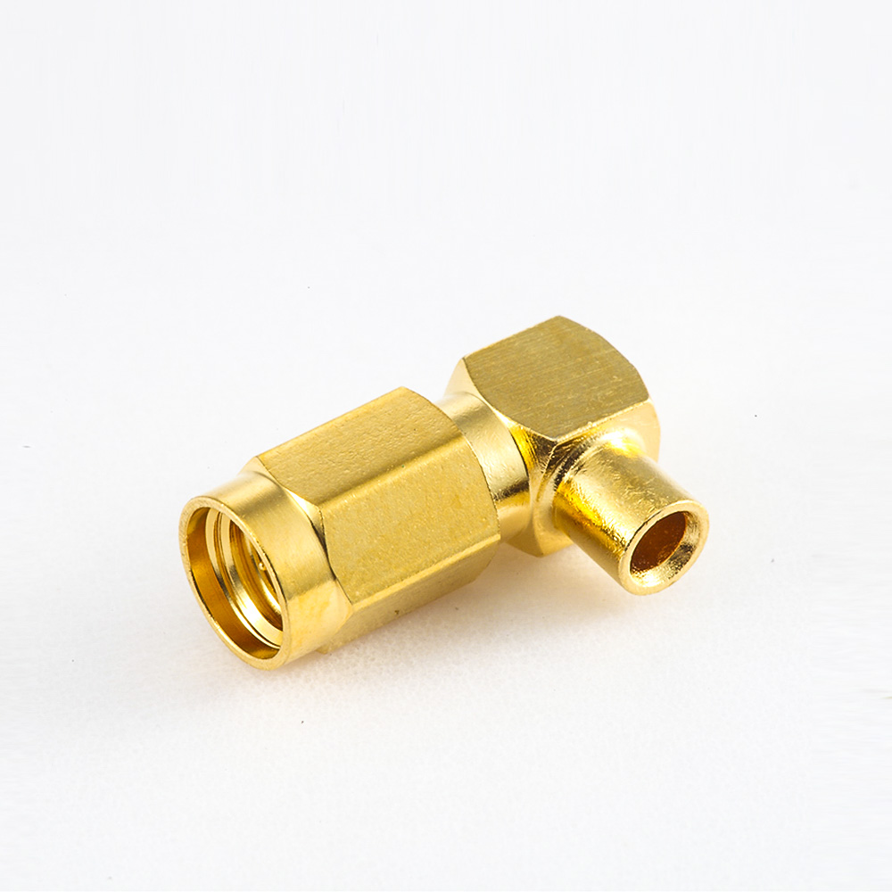 SSMA Connector Male Right Angle Solder for Semi-soft/semi-rigid-2 Cable