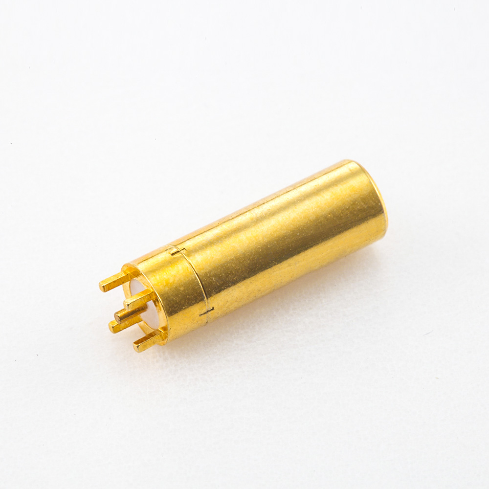 SSMB Connector PCB Mount Female 180° Straight Through Hole 50 Ω