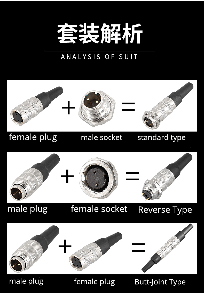 16Pin PG7 straight female Plug IP65 Waterproof Connectors J09 M16 Sensor Connector Non-Shield