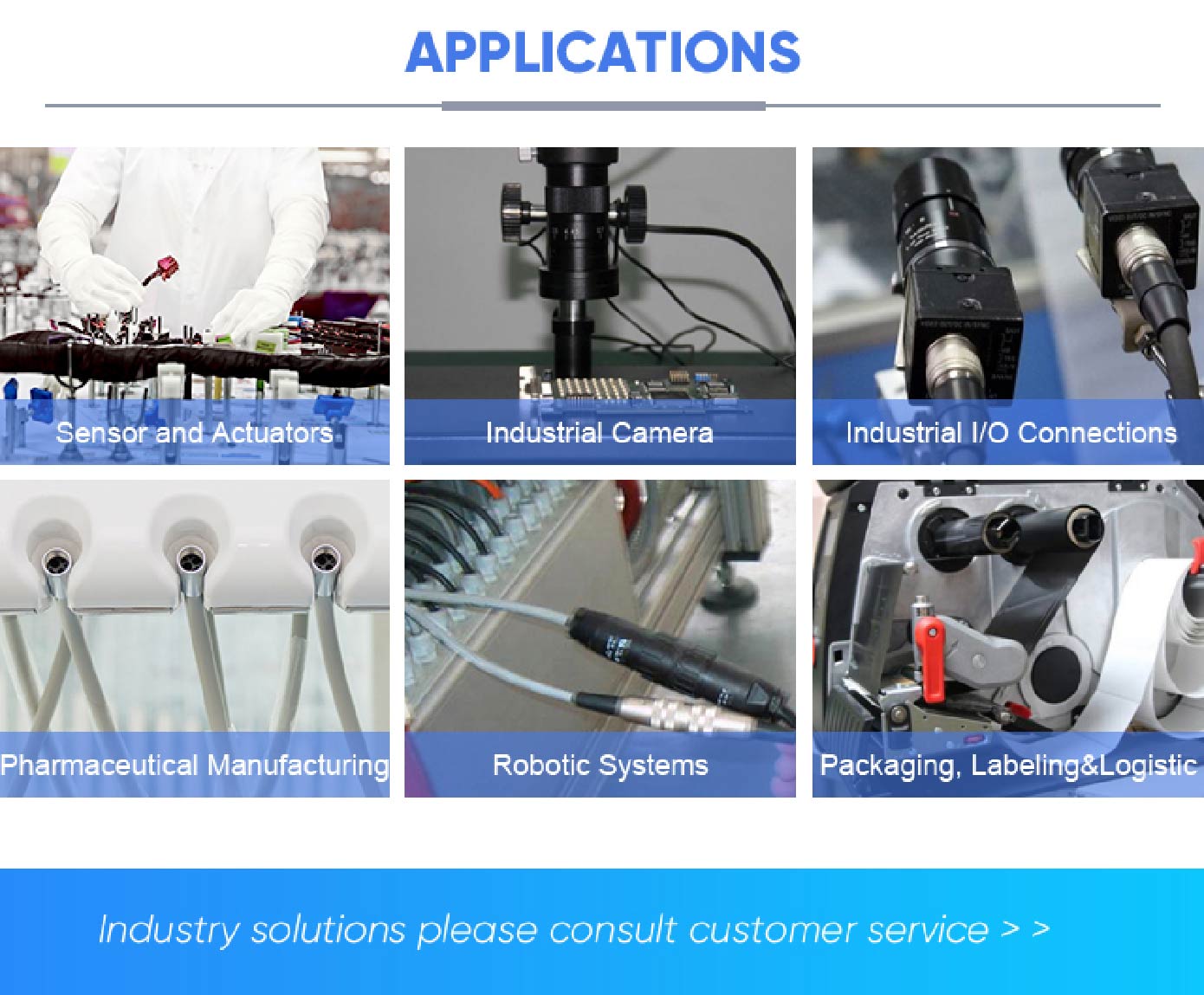 10pcs M12 8 pin Connector Connector Front Mount With Wires 1M