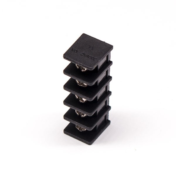 5 pin Terminal Block Connector Straight Through Hole Black Barrier Terminal