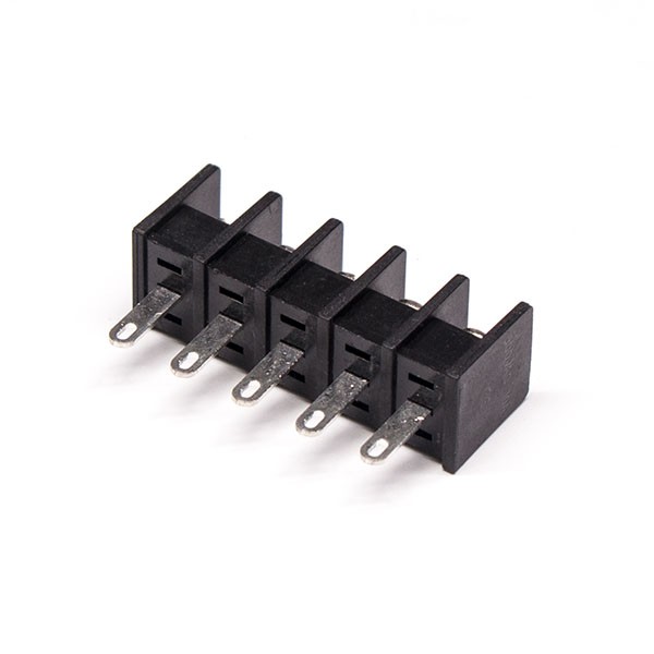 Barrier Strips Terminal Block 5pin Straight Through Hole Black PCB Mount