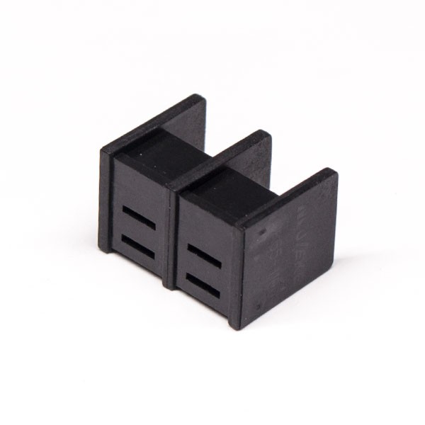 Barrier Terminal Block 2 Position PCB Mount Straight Black