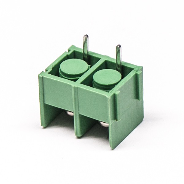 Barrier Terminal Block Connector 2pin Green PCB Mount Through Hole