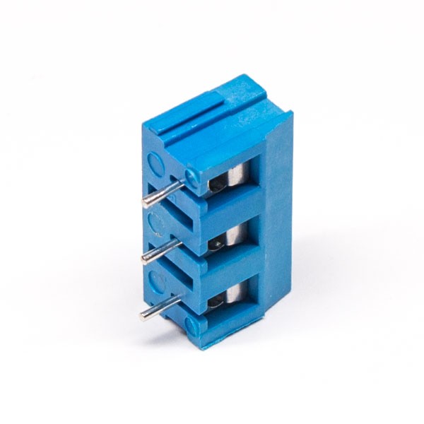 PCB Blue Terminal Block Straight 3pin Connector for PCB