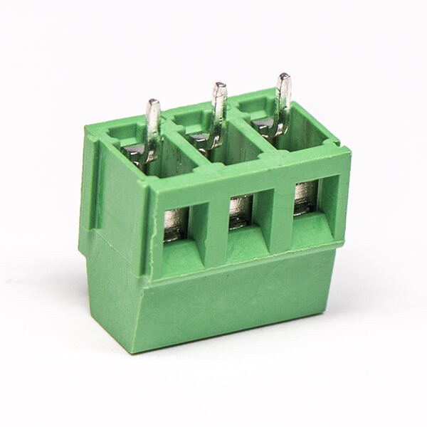 Screw Terminal Block 3pin straight PCB Mount Green Connector