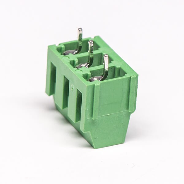 Screw Terminal Block 3pin straight PCB Mount Green Connector