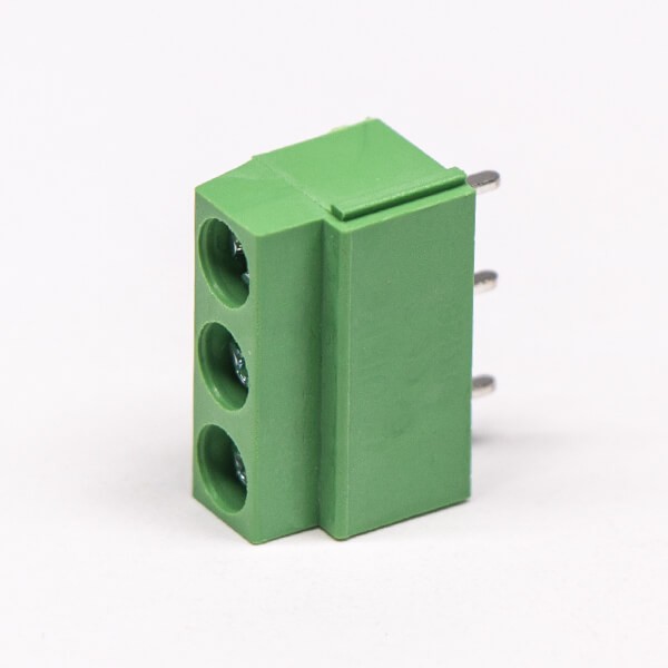 Universal Screw Terminal PCB Mount Green 3pin Straight Cconnector