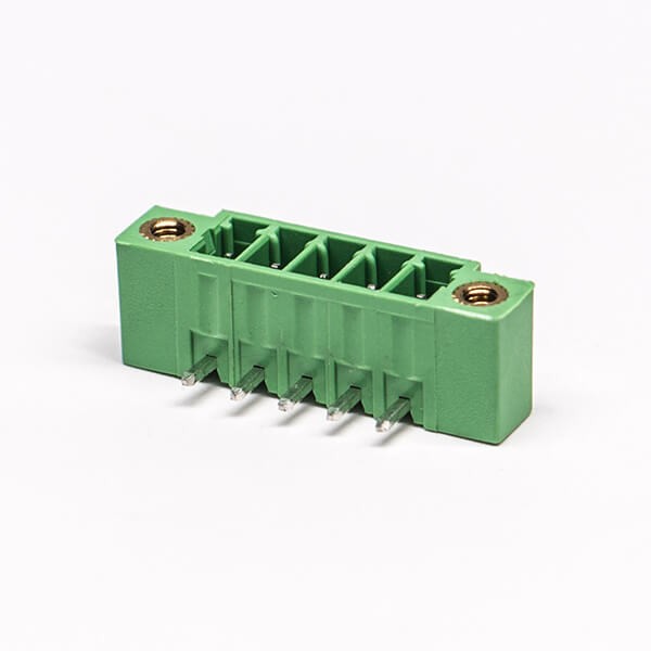 4 pin Terminal Block Right Angle With 2 Screw holes Connector