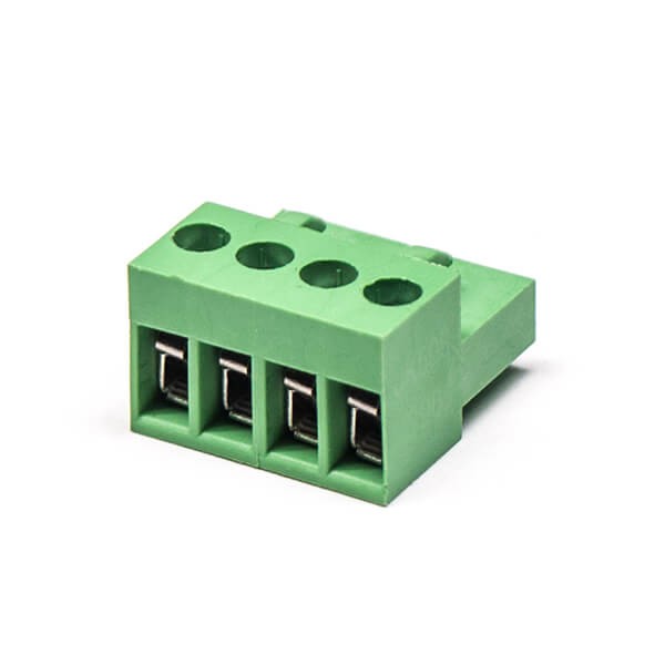 Plug in Terminal Blocks Green Pluggable with 4 Holes Socket